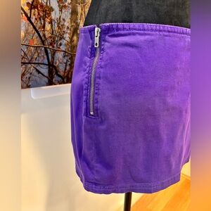 LONDONJEAN Purple Mini Skirt